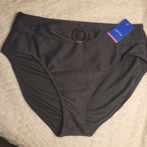 NWT Apt. 9 High Waist Black Swimsuit Bottom Sz XXL